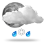 значительная облачность, небольшой дождь со снегом