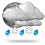 значительная облачность, дождь со снегом